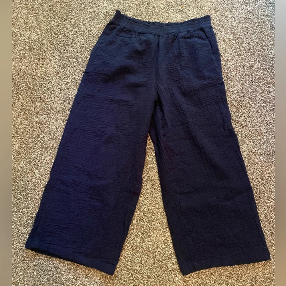 Lands‎ End High Rise Gauze Crop Pants